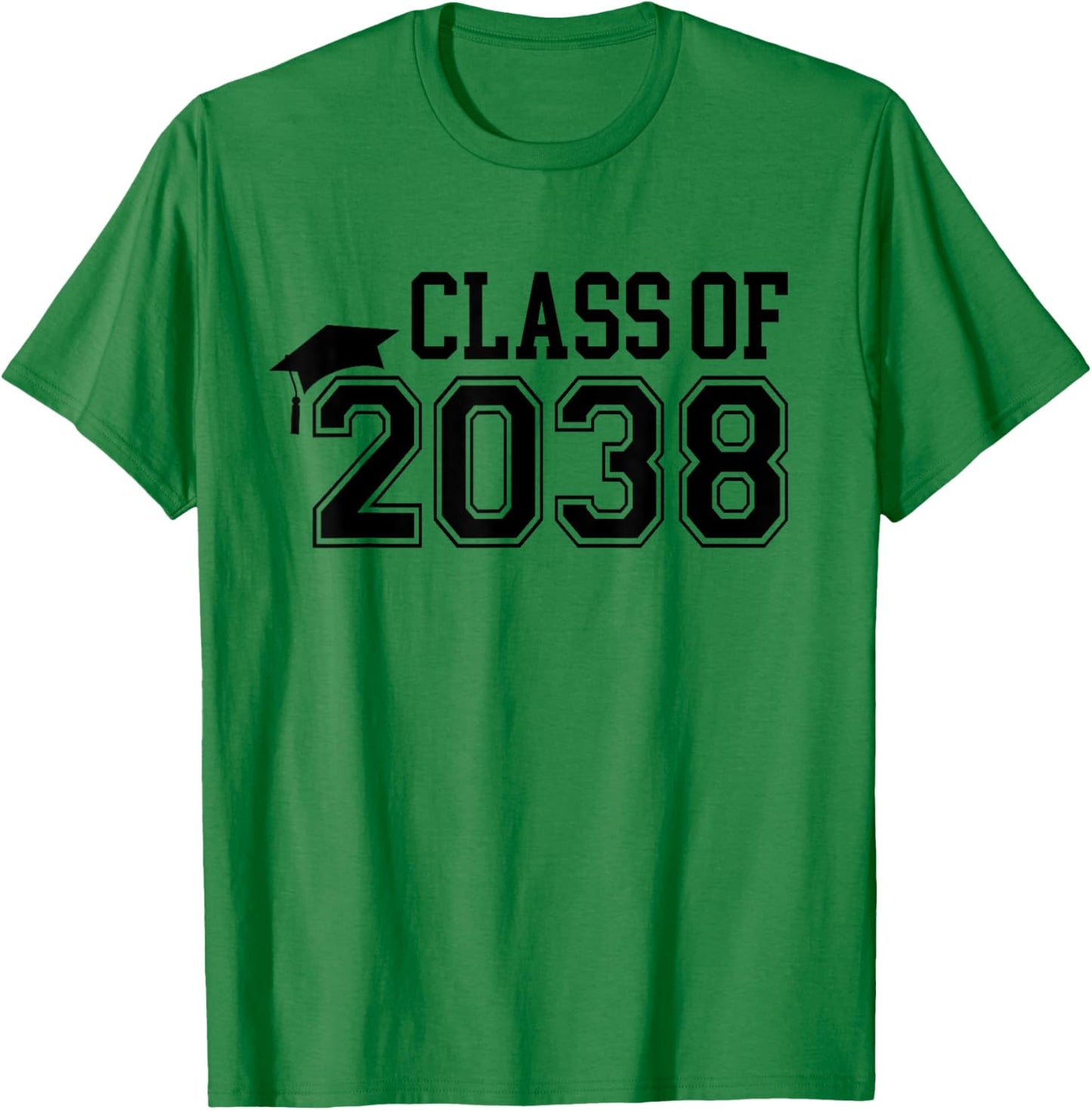 Kindergarten Class of 2038 First Day School Grow With Me T-Shirt - T-Shirt | Irish Green