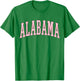 Preppy Varsity Pink Alabama T-Shirt - T-Shirt | Irish Green