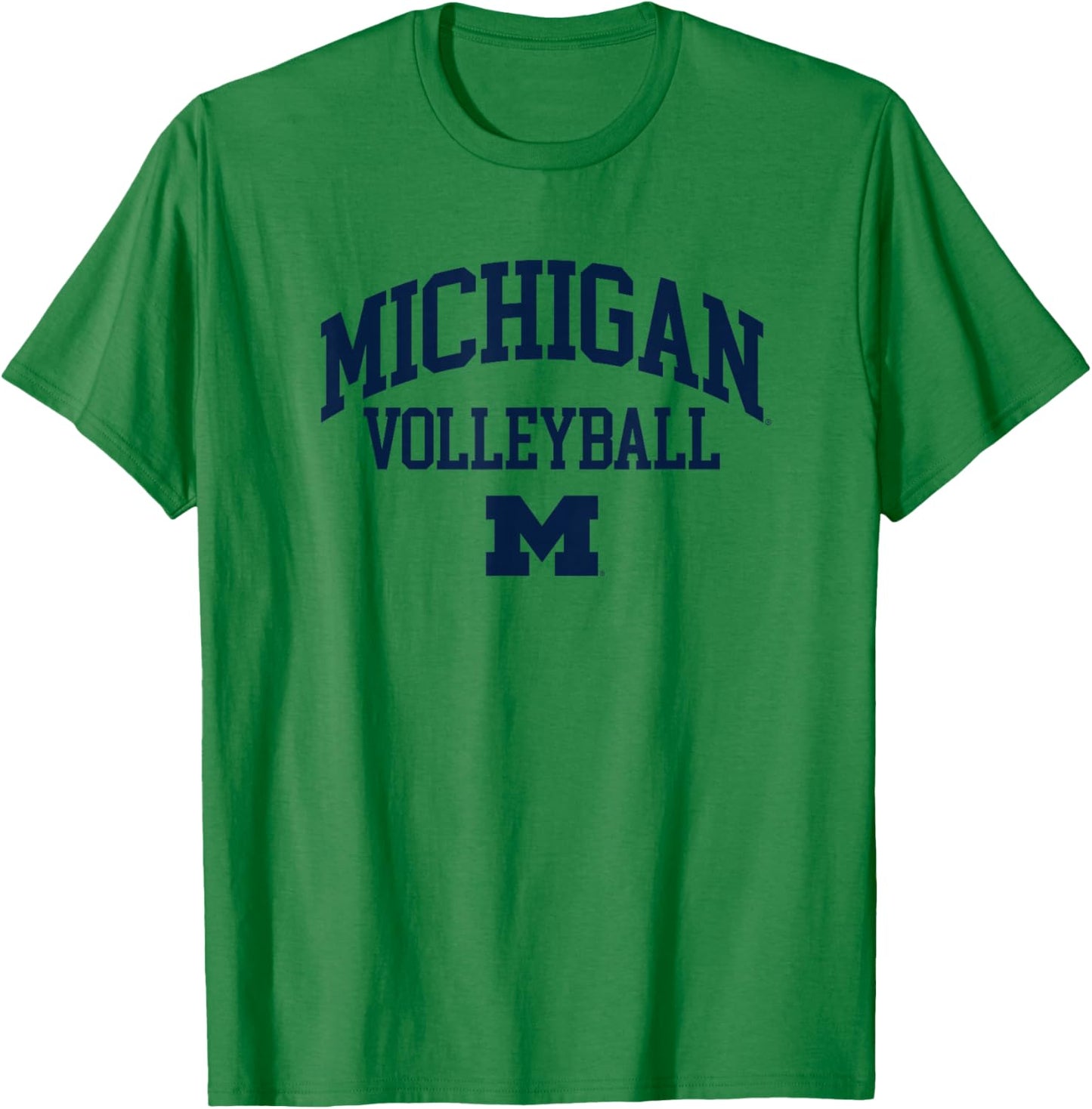 University of Michigan Wolverines Volleyball T-Shirt - T-Shirt | Irish Green