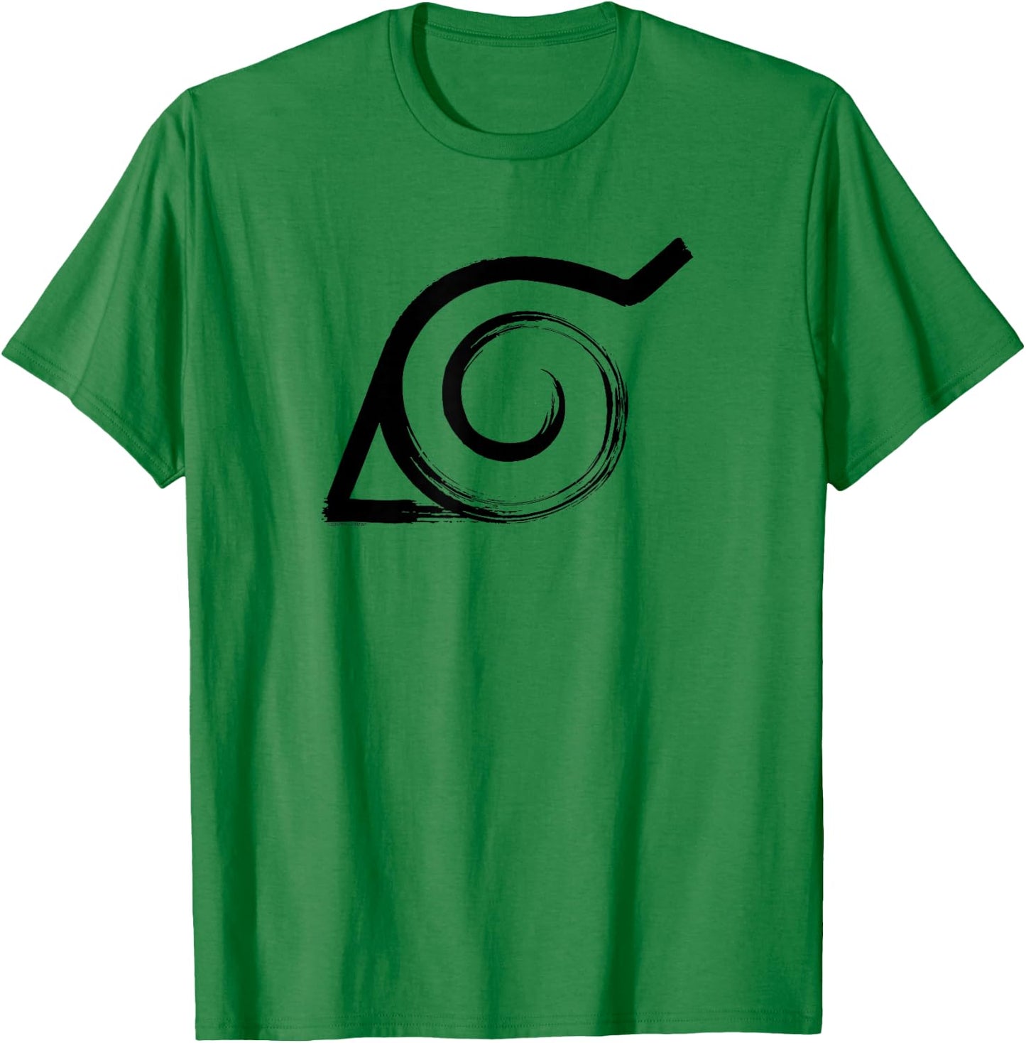Naruto Shippuden Distressed Anti-Leaf Village Symbol Anime T-Shirt - T-Shirt | Irish Green
