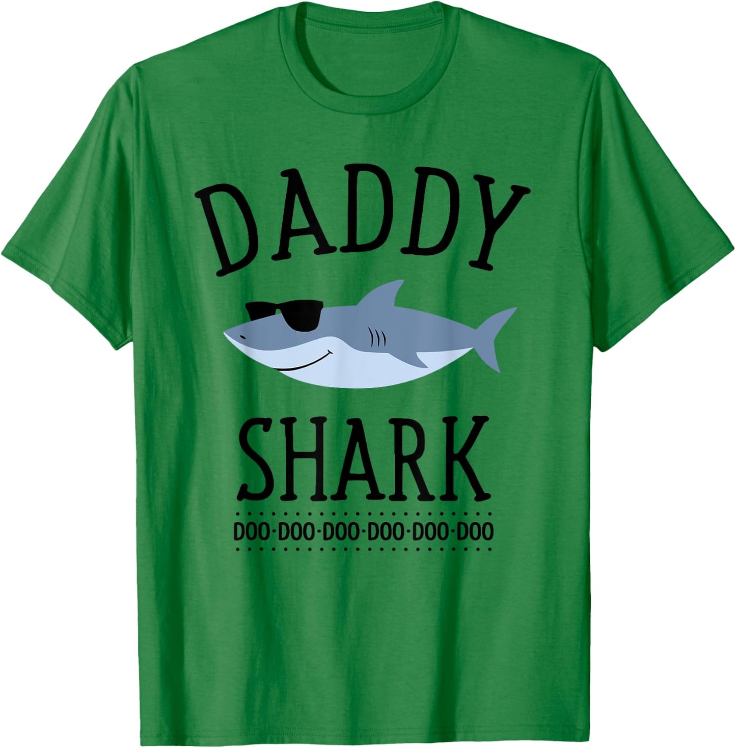 Daddy Shark Funny Dad T-Shirt - T-Shirt | Irish Green
