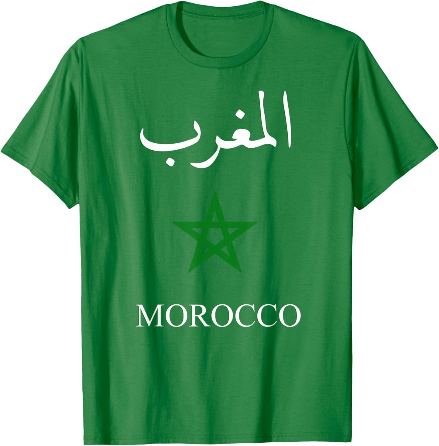 Morocco Flags design Red Man Women Youths T-Shirt - T-Shirt | Irish Green