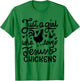 Just a Girl Who Loves Jesus and Chickens Farmer T-Shirt - T-Shirt | Irish Green