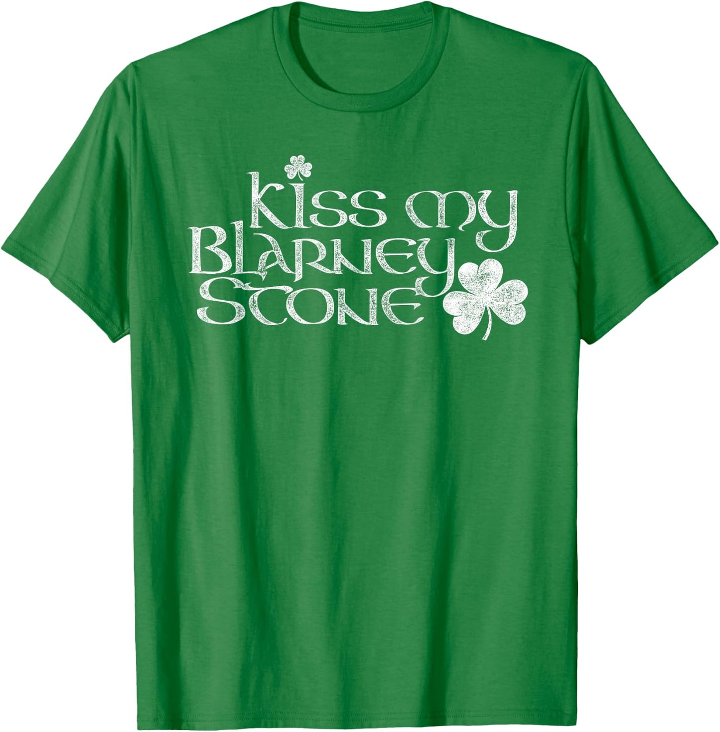 Kiss My Blarney Stone St Patrick's Day theme T-Shirt - T-Shirt | Irish Green