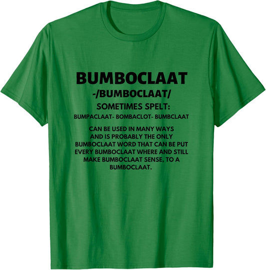 Bumboclaat Definition Funny Jamaican Jamaica Slang Flag T-Shirt - T-Shirt | Irish Green