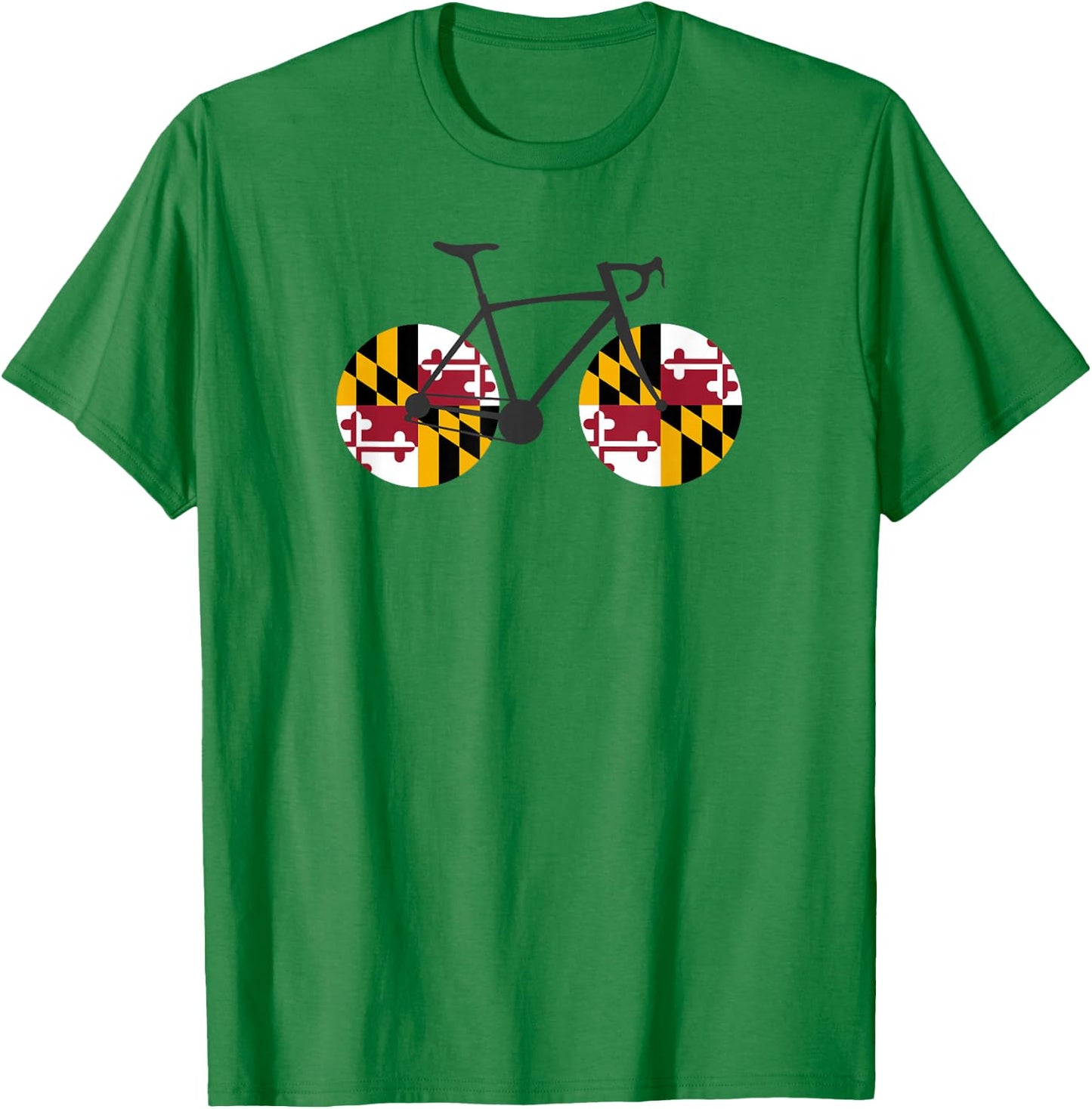 Maryland Flag Cycling T-Shirt - T-Shirt | Irish Green