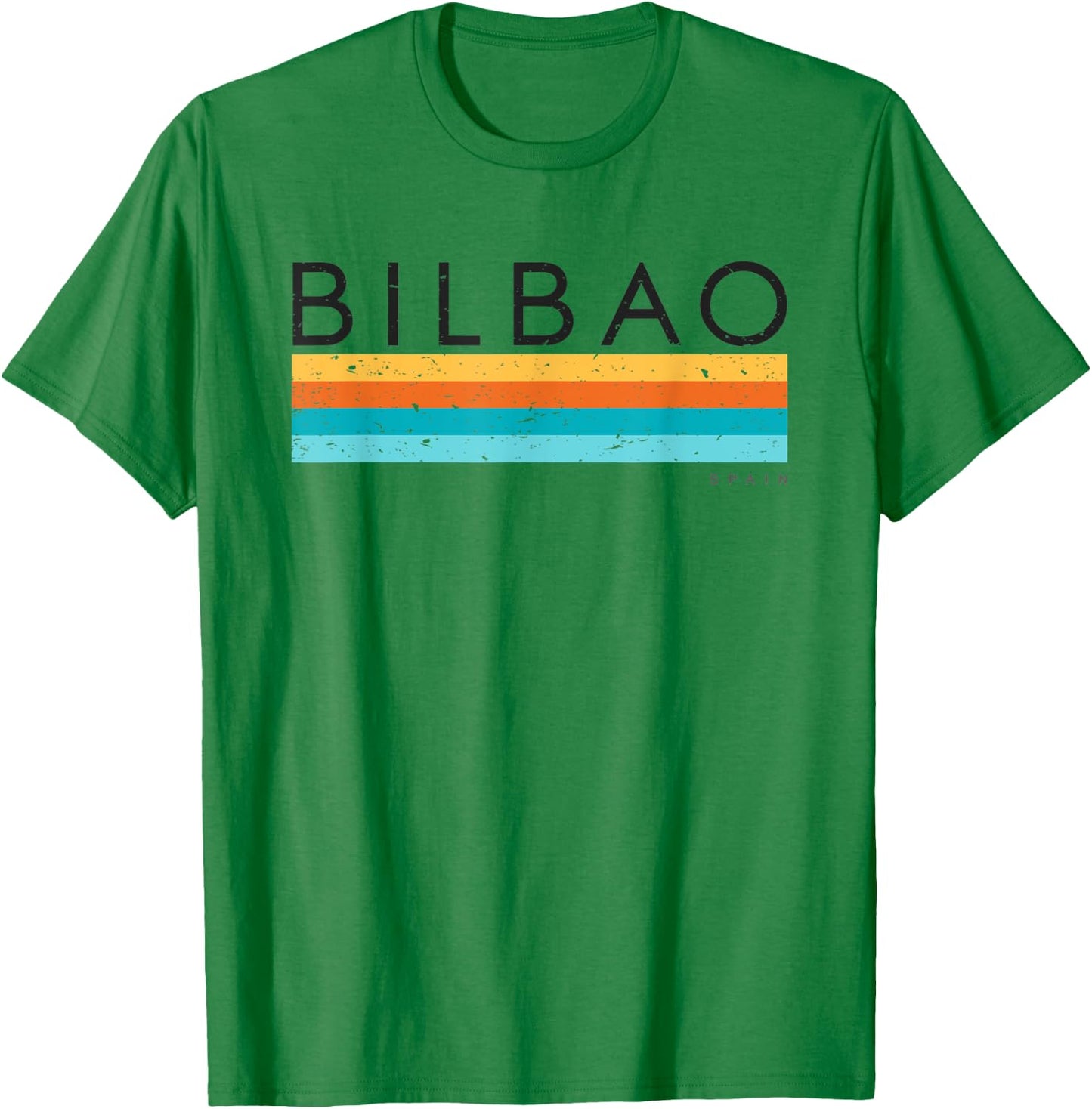 Vintage Bilbao Spain Retro Design T-Shirt - T-Shirt | Irish Green