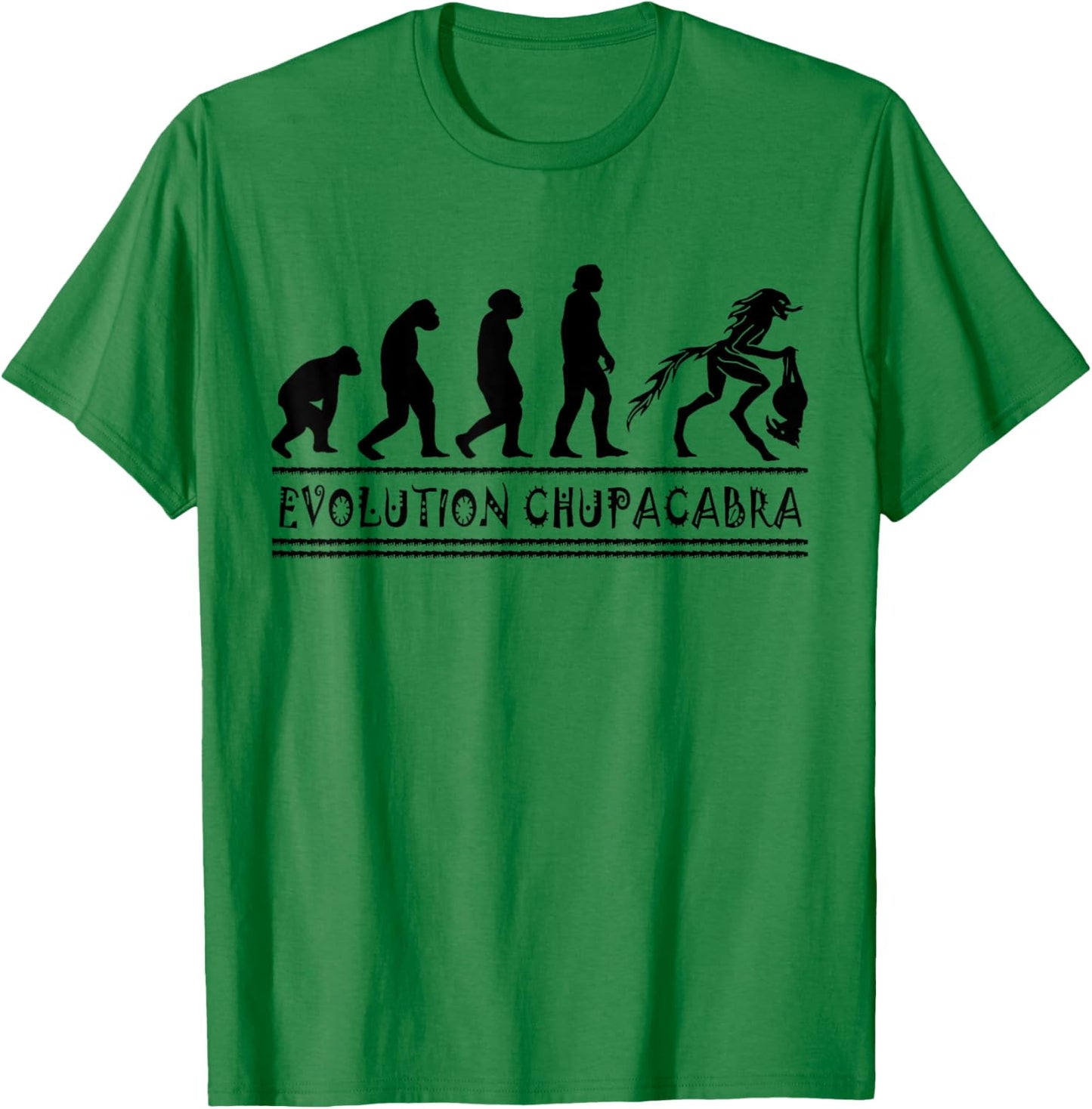 Cryptozoologists Chupacabra-cryptid Evolution El-Chupacabra T-Shirt - T-Shirt | Irish Green
