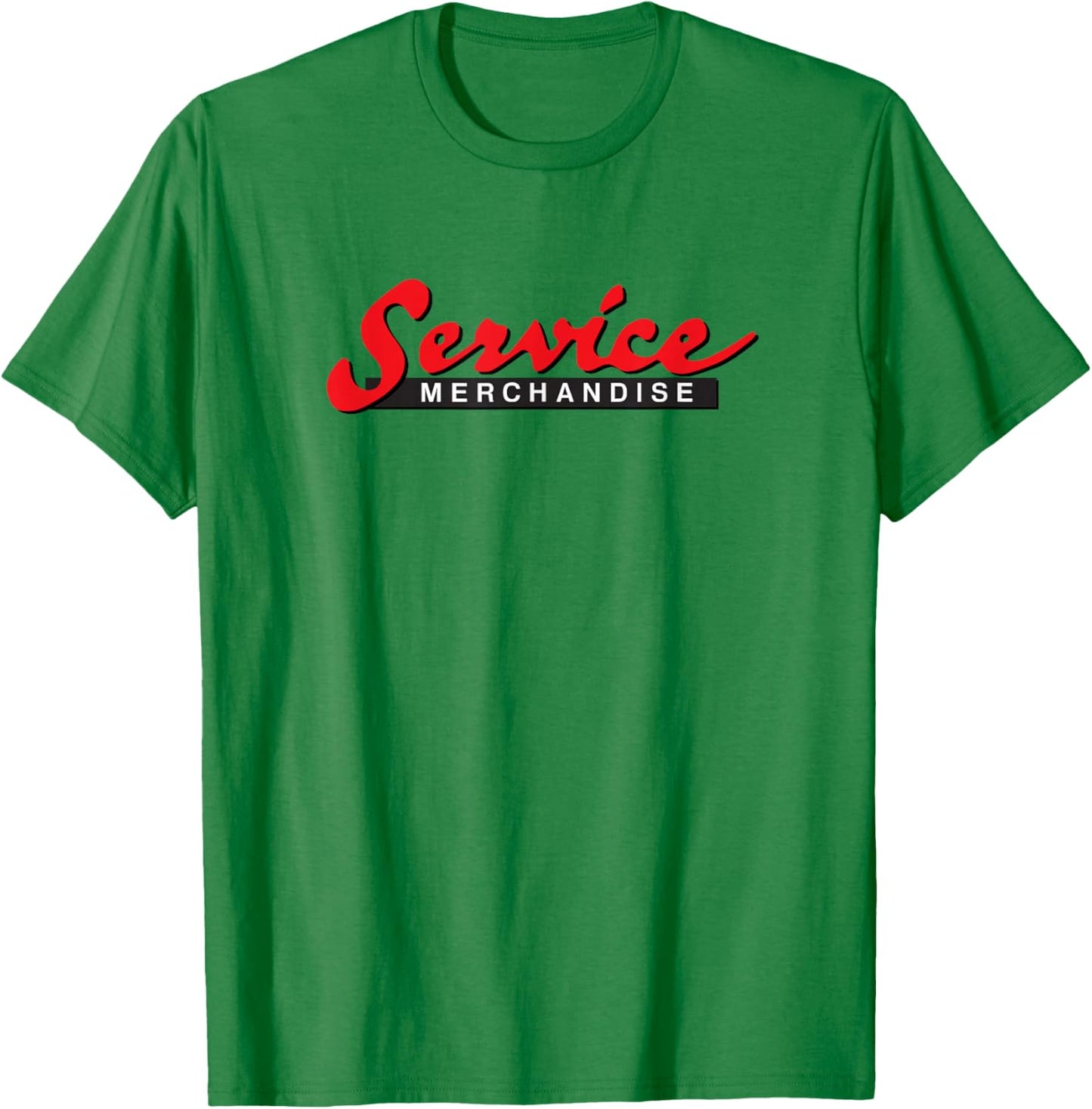 Service Merchandise Classic 1980s Retro Graphic T-Shirt - T-Shirt | Irish Green