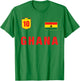 Ghana Fussball Team Fan Trikot Weiß Ghana Outfit Design T-Shirt - T-Shirt | Irish Green
