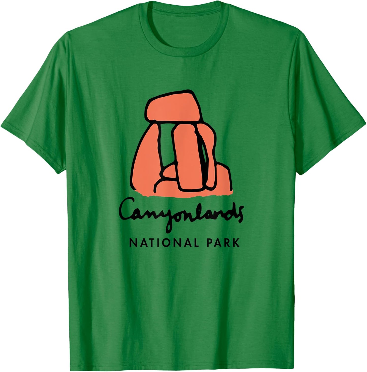Family Vacation Design - Retro Canyonlands National Park T-Shirt - T-Shirt | Irish Green