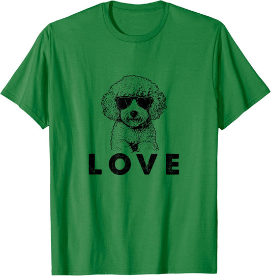 I Love My Poochon Dog Gifts for Dog Lovers Men Women Poochon T-Shirt - T-Shirt | Irish Green