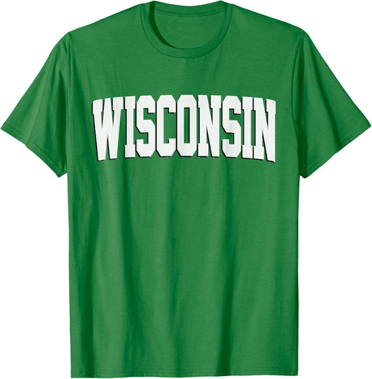 Vintage Wisconsin Wisconsin Red Retro Wisconsin T-Shirt - T-Shirt | Irish Green