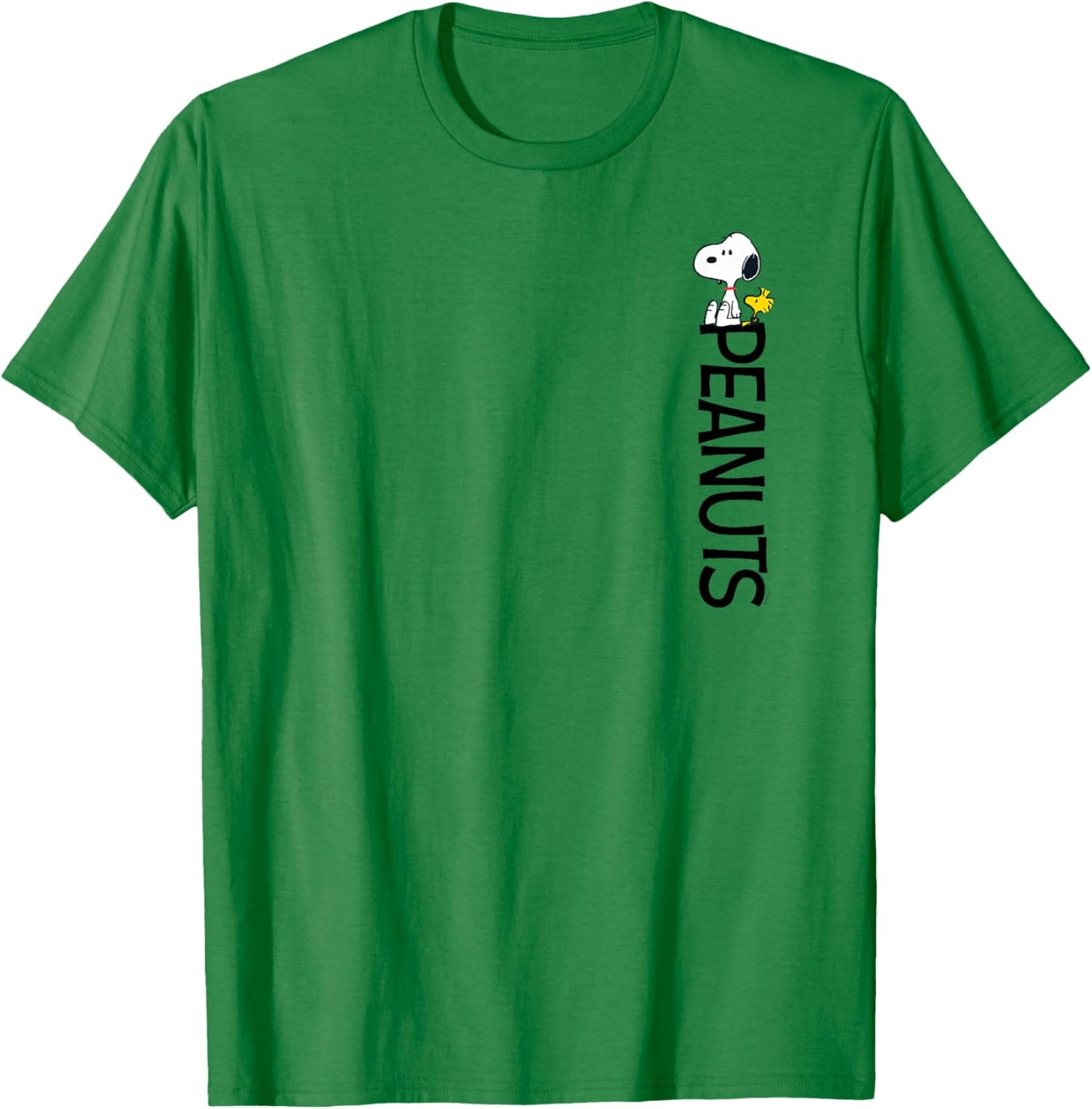 Peanuts - Woodstock Snoopy Vertical Logo T-Shirt - T-Shirt | Irish Green