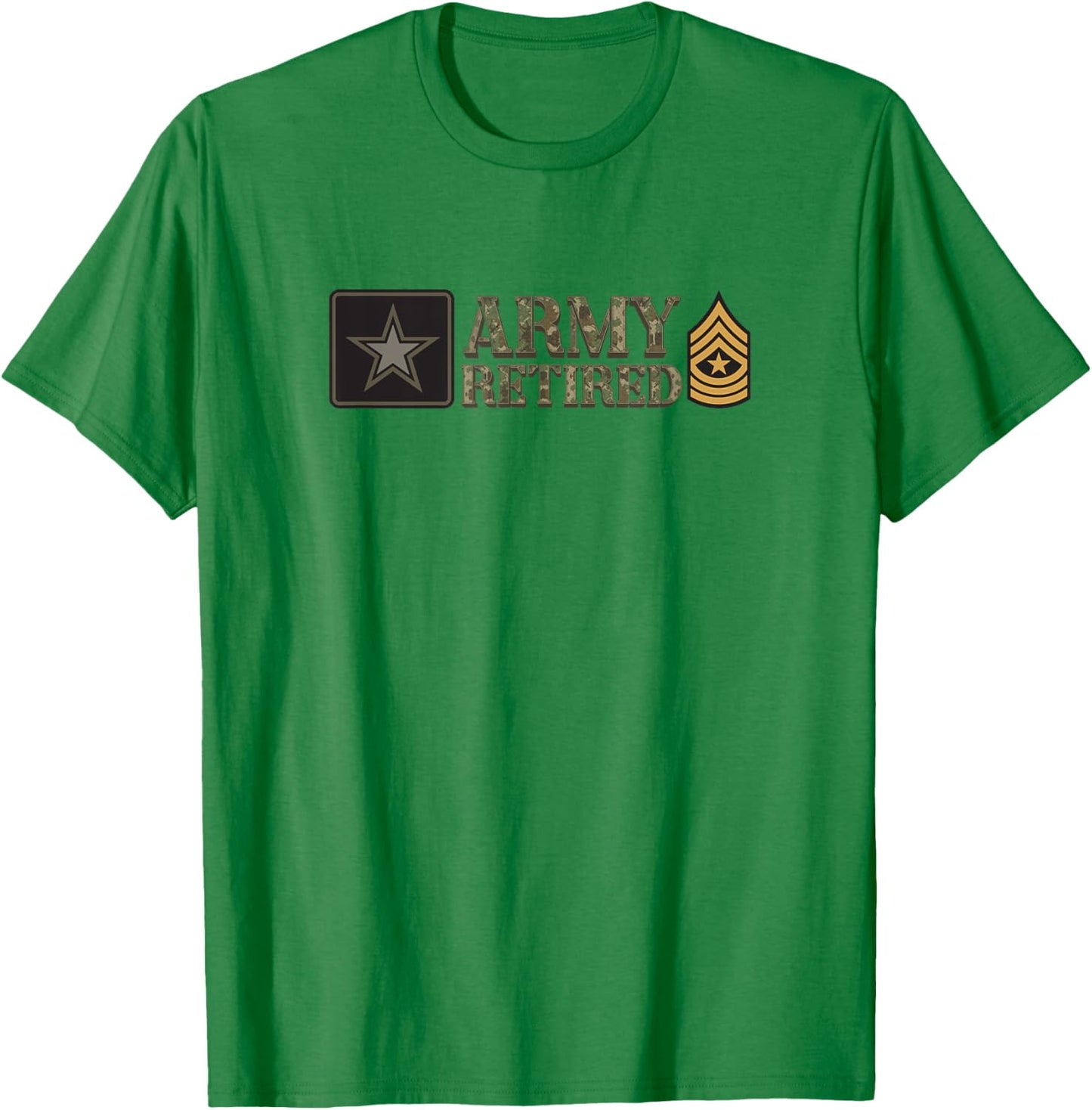 Army Sergeant Major (SGM) Retired T-Shirt - T-Shirt | Irish Green