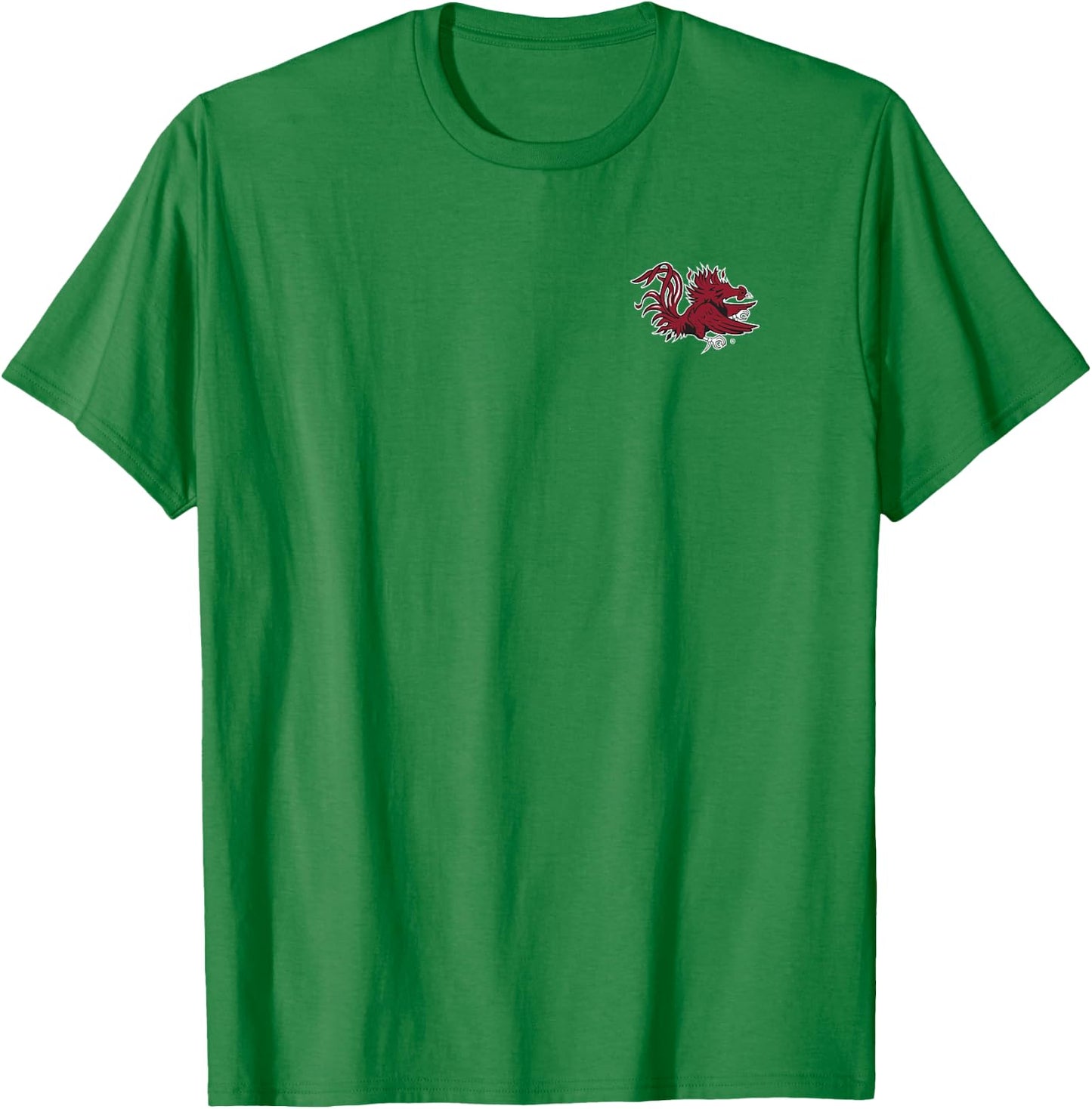 South Carolina Gamecocks Icon Front/Back Heather Gray T-Shirt - T-Shirt | Irish Green