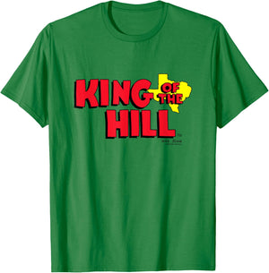 King Of The Hill Iconic Classic Big Chest Text Logo T-Shirt - T-Shirt | Irish Green