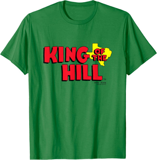 King Of The Hill Iconic Classic Big Chest Text Logo T-Shirt - T-Shirt | Irish Green