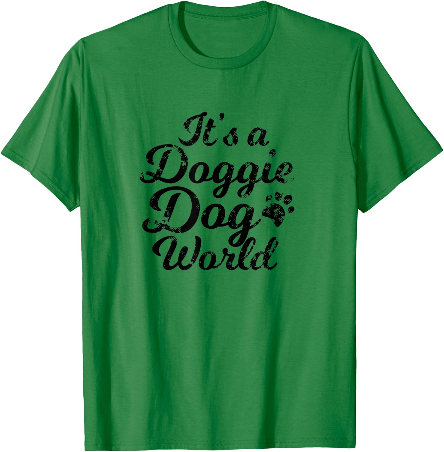 It's A Doggie Dog World (Graphic Geek) Women Kids T-Shirt - T-Shirt | Irish Green