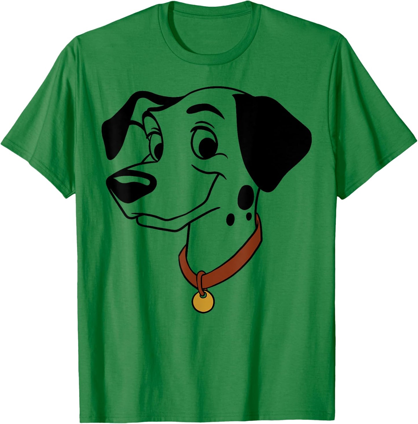 Disney 101 Dalmatians Pongo Big Face T-Shirt - T-Shirt | Irish Green