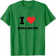 I Love Small Waves - I Heart Small Waves - Surf T-Shirt - T-Shirt | Irish Green
