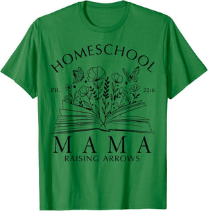 Homeschool Mama Raising Arrows Christian Mother's Day T-Shirt - T-Shirt | Irish Green