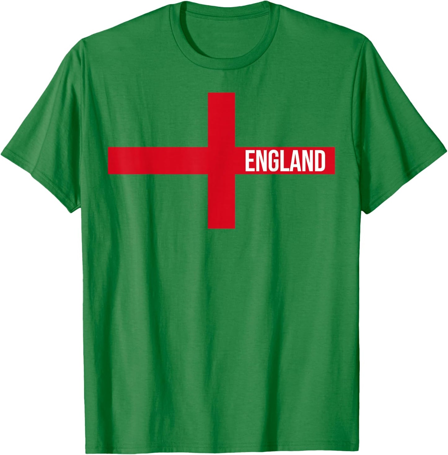 England Flag Saint George's Cross English T-Shirt - T-Shirt | Irish Green