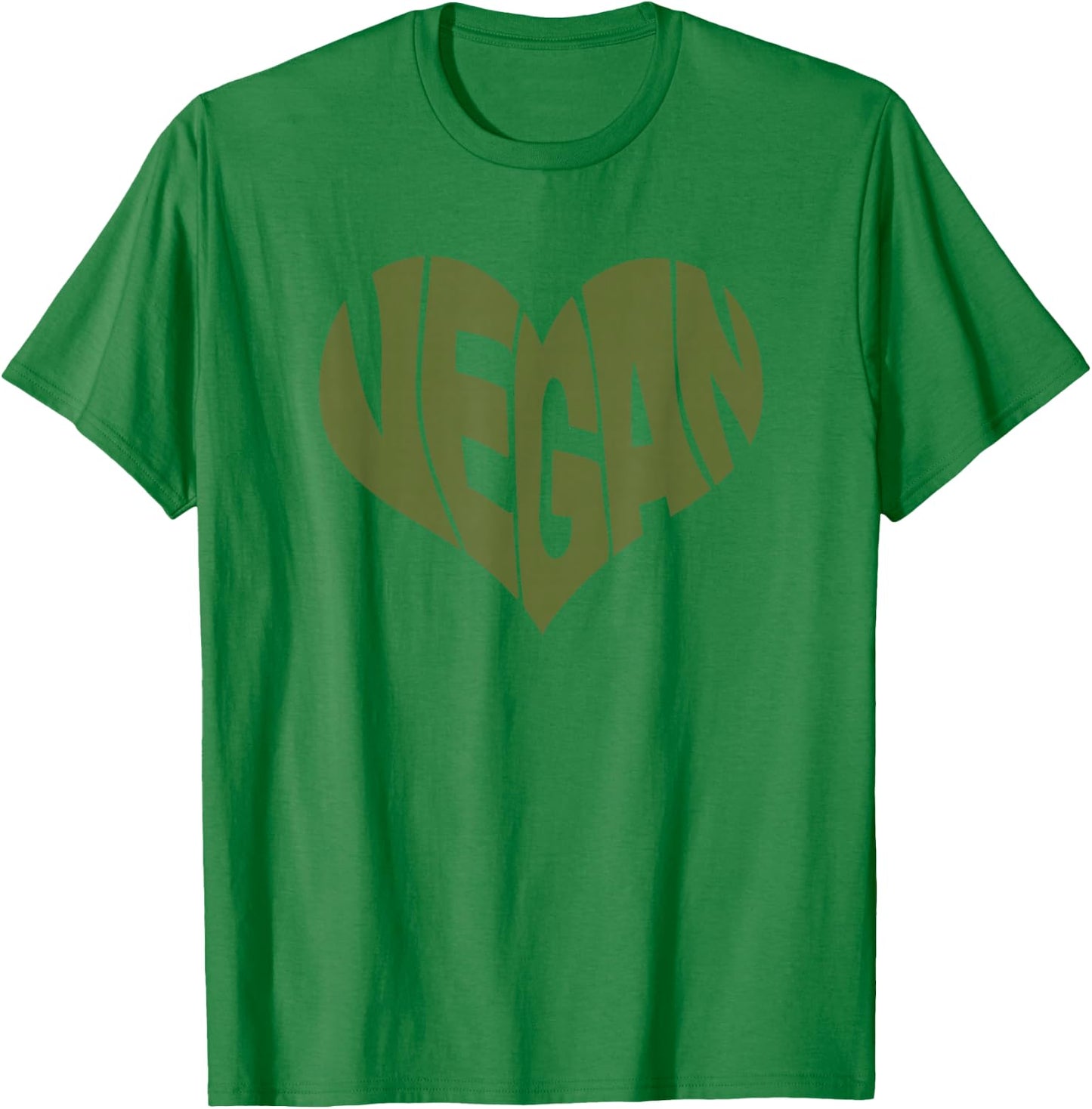 Vegan Saying Heart Shape Design/Promote Plant Based Diet T-Shirt - T-Shirt | Irish Green