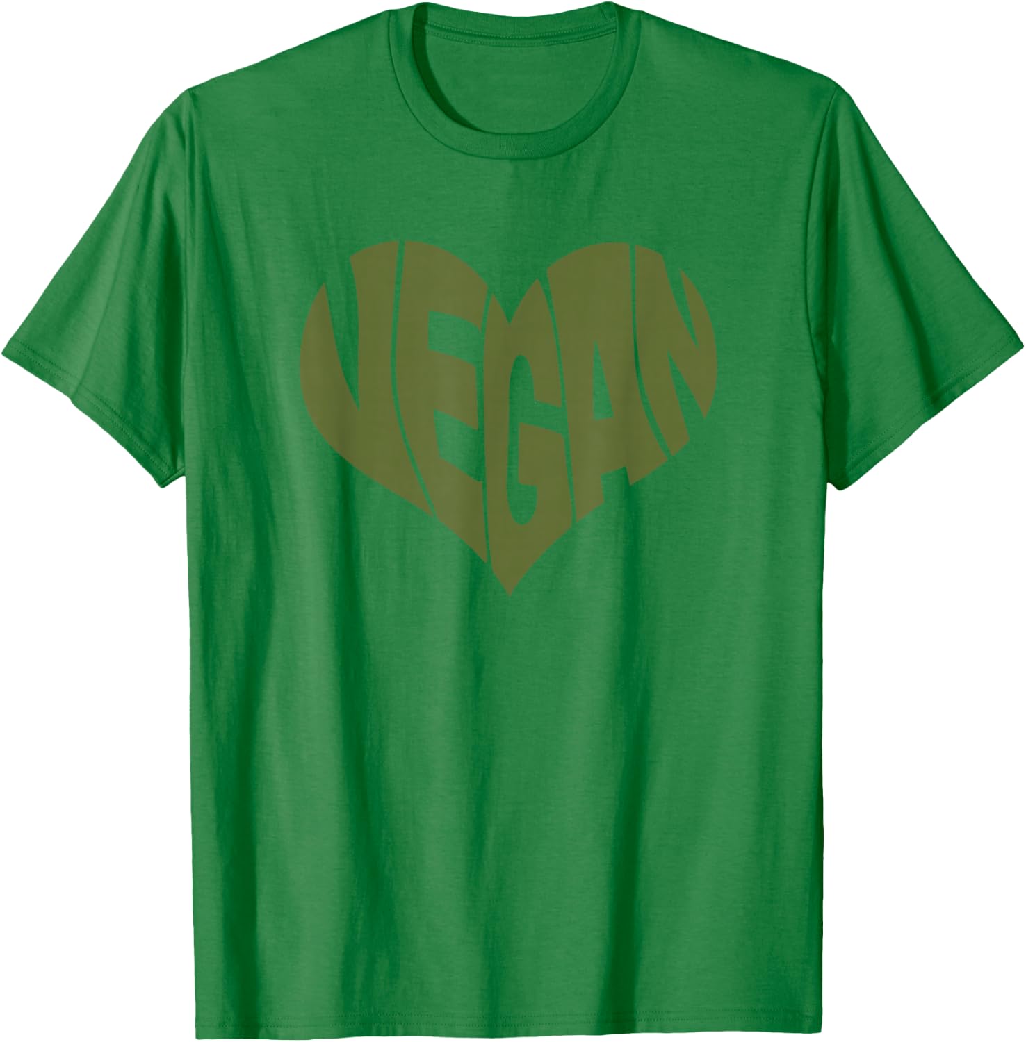 Vegan Saying Heart Shape Design/Promote Plant Based Diet T-Shirt - T-Shirt | Irish Green