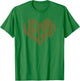Vegan Saying Heart Shape Design/Promote Plant Based Diet T-Shirt - T-Shirt | Irish Green