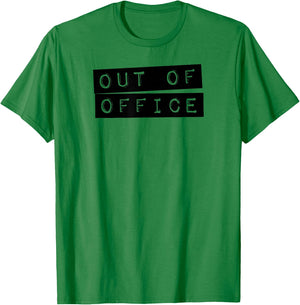 Out of Office Vacation T-Shirt - T-Shirt | Irish Green