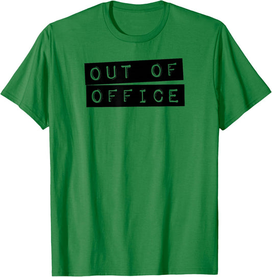 Out of Office Vacation T-Shirt - T-Shirt | Irish Green