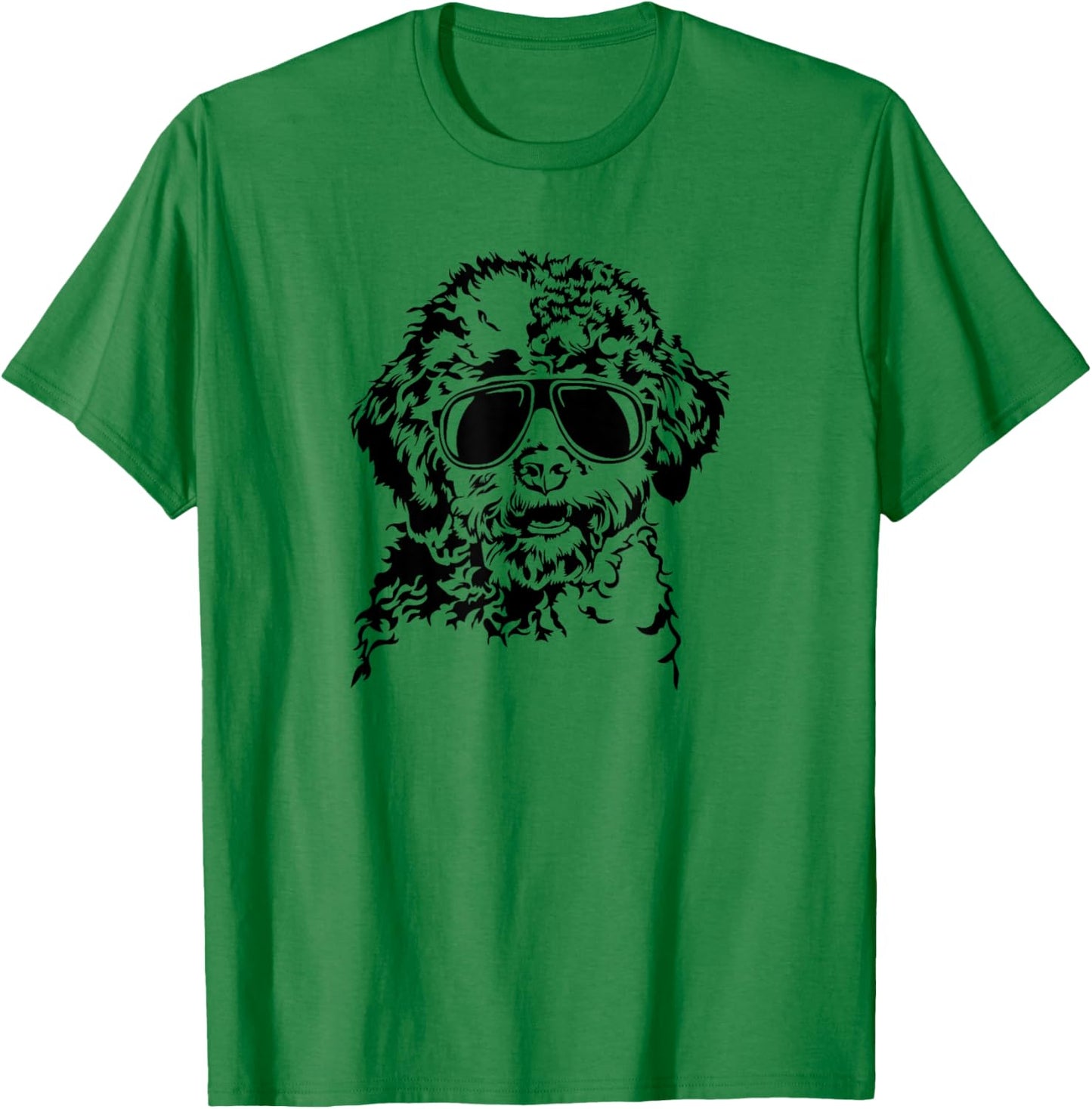 Funny Lagotto Romagnolo Dogs with Sunglasses Cool Dog T-Shirt - T-Shirt | Irish Green