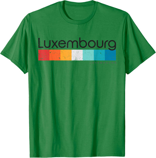 Vintage Luxembourg Retro Design T-Shirt - T-Shirt | Irish Green