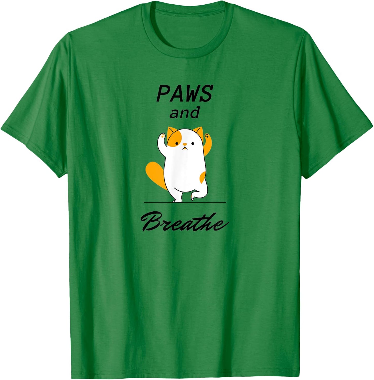 Paws & Breathe Yoga shirt T-Shirt - T-Shirt | Irish Green