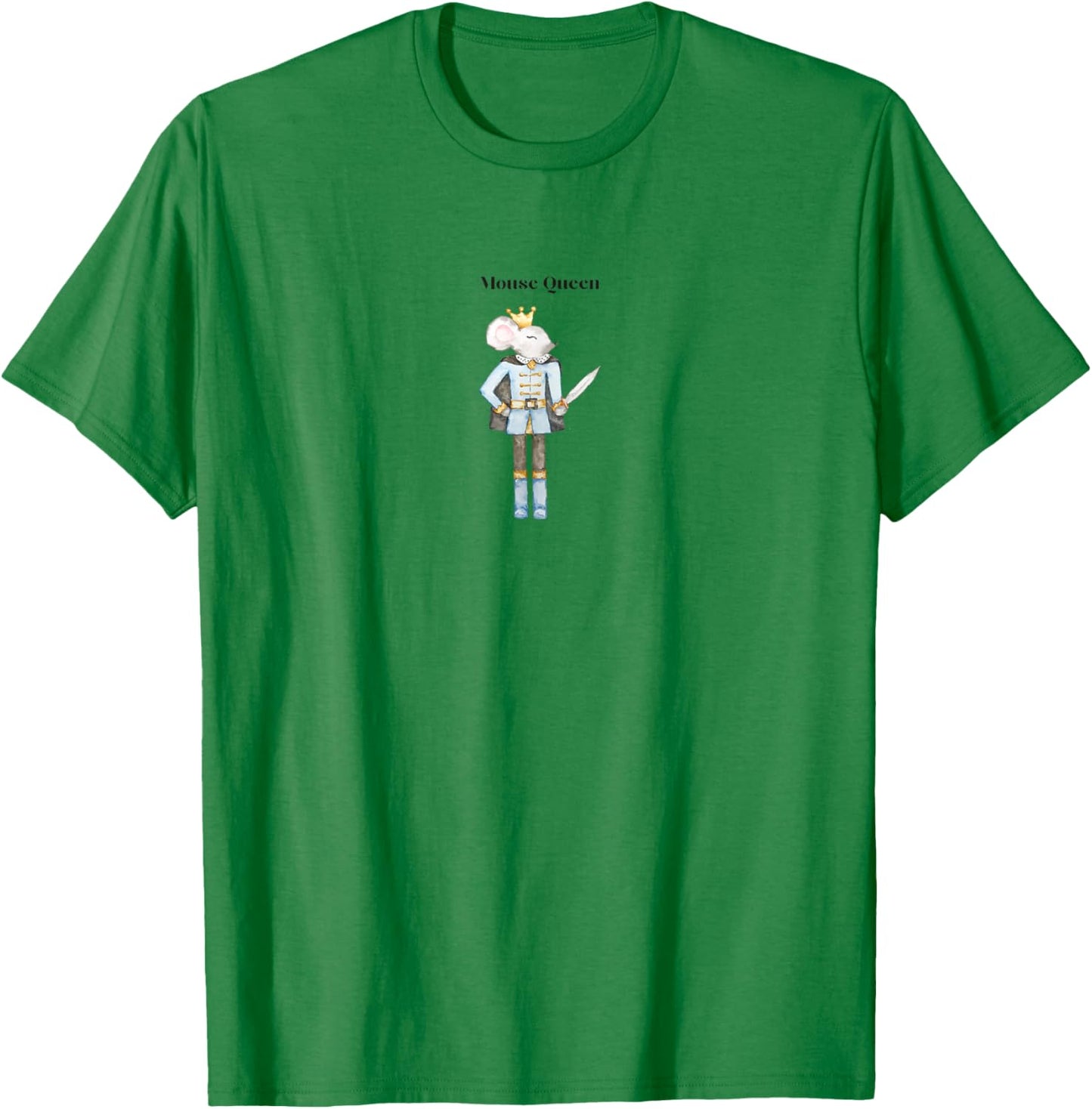 Cute Mouse Queen Nutcracker Christmas Ballet Graphic T-Shirt - T-Shirt | Irish Green