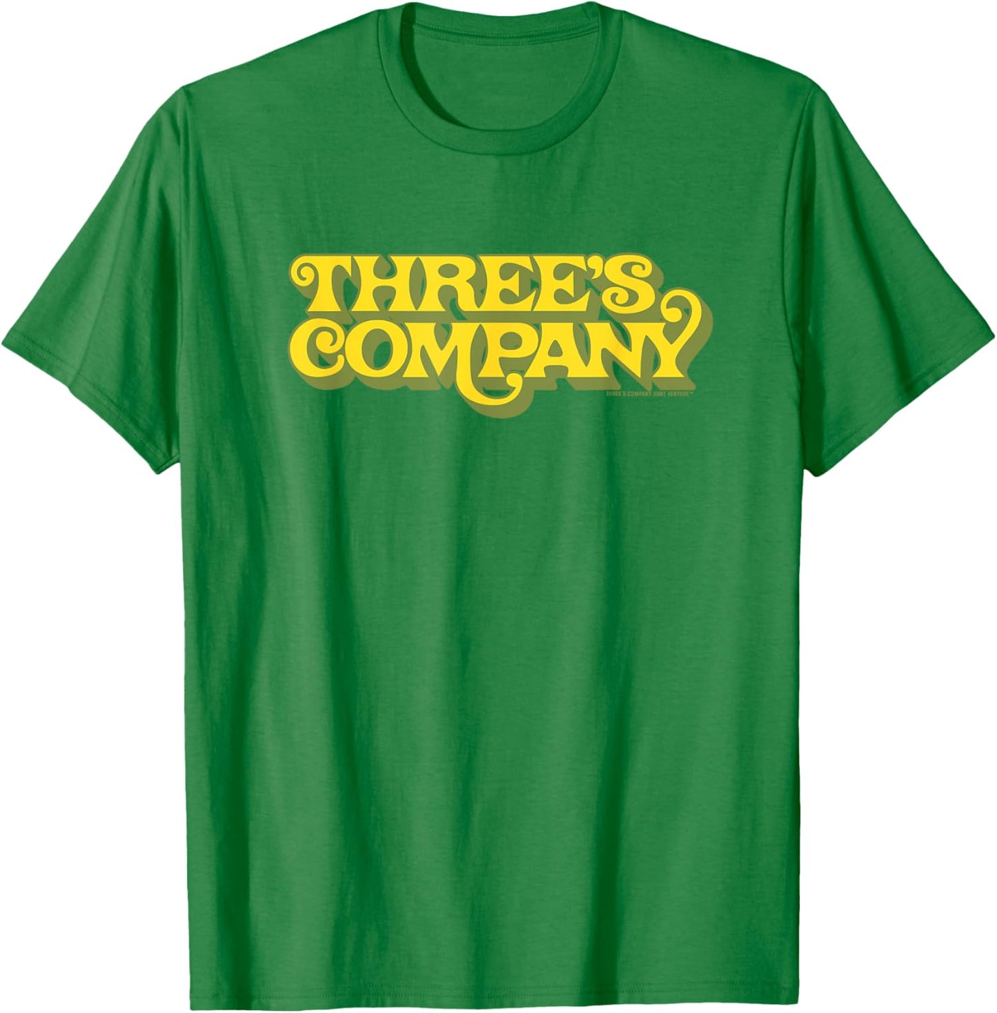 Three's Company Retro Three's Company Show Logo T-Shirt - T-Shirt | Irish Green