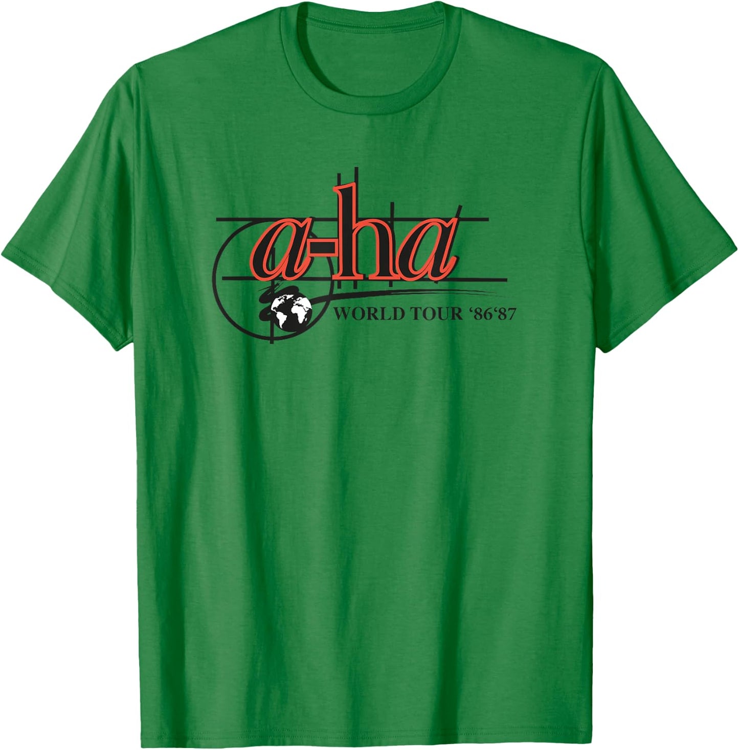 A-Ha World Tour '86 '87 T-Shirt - T-Shirt | Irish Green