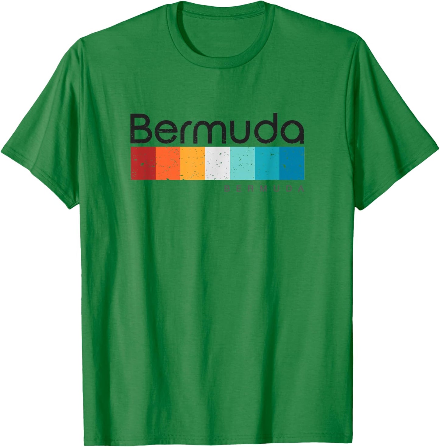 Vintage Bermuda Retro Design T-Shirt - T-Shirt | Irish Green