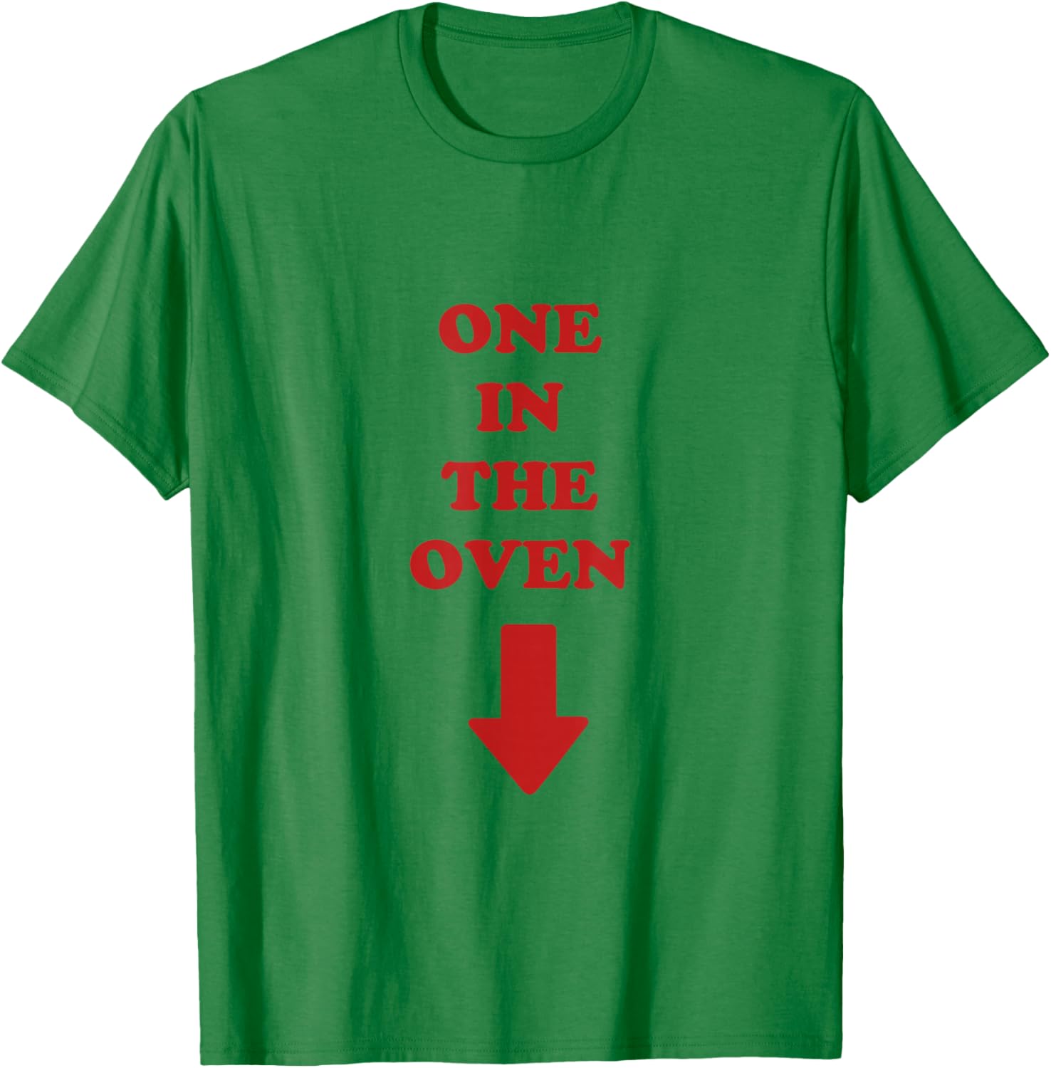 One in the Oven Pregnant Expecting Mother Police Academy T-Shirt - T-Shirt | Irish Green