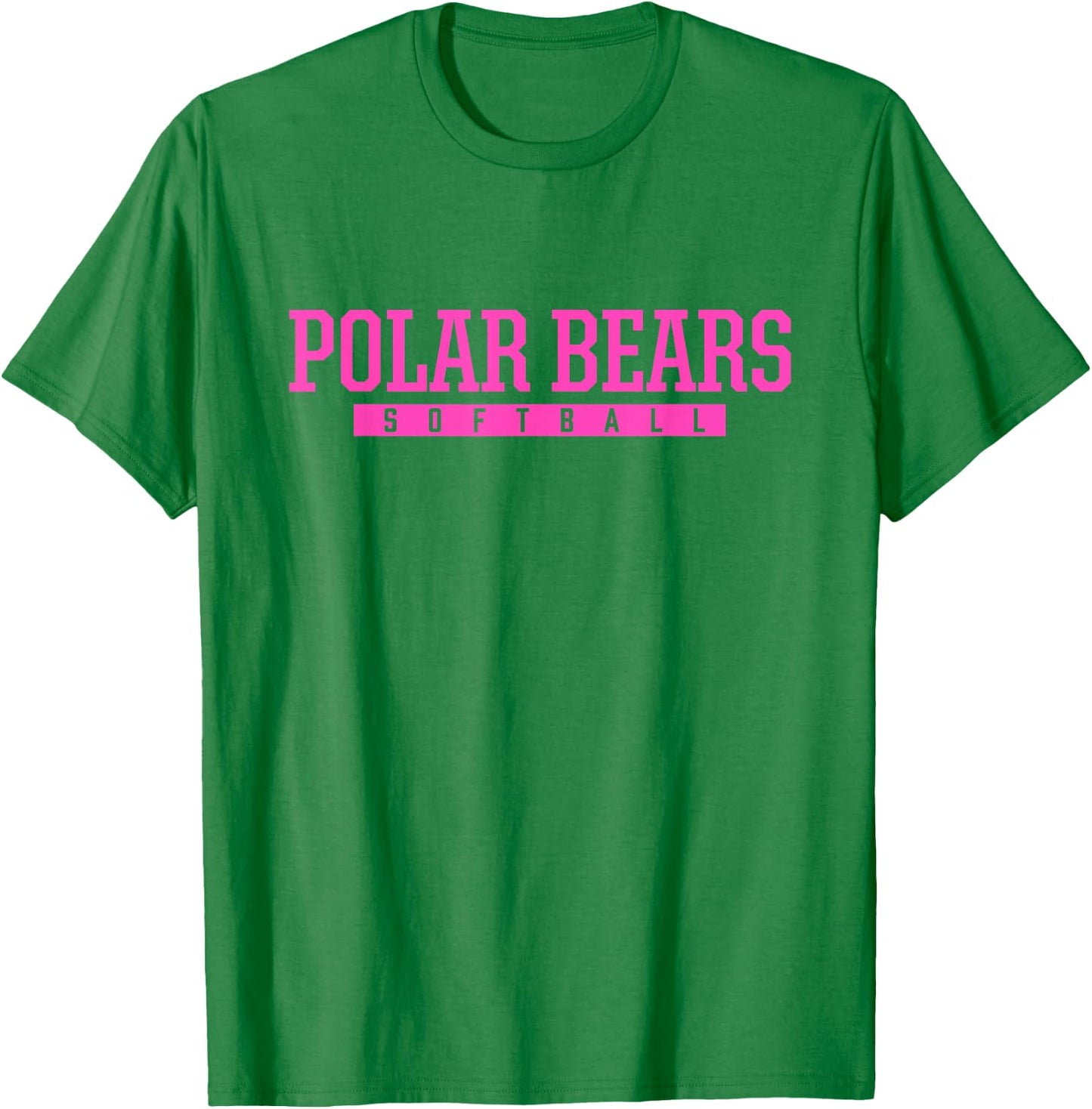 North Polar Bears Softball HS T-Shirt - T-Shirt | Irish Green