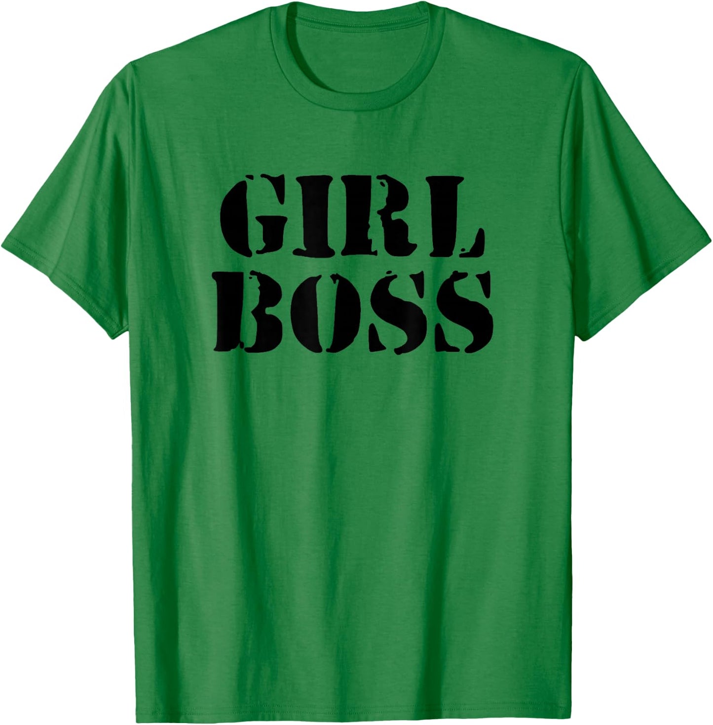 Girl Boss - Female Empowerment Minimalist Vintage T-Shirt - T-Shirt | Irish Green