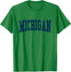 MICHIGAN - Throwback Design - Classic T-Shirt - T-Shirt | Irish Green