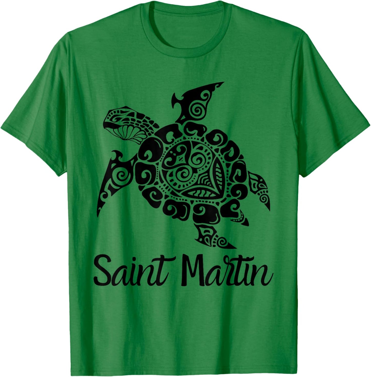 Turtle Saint Martin / Sint Maarten T-Shirt - T-Shirt | Irish Green