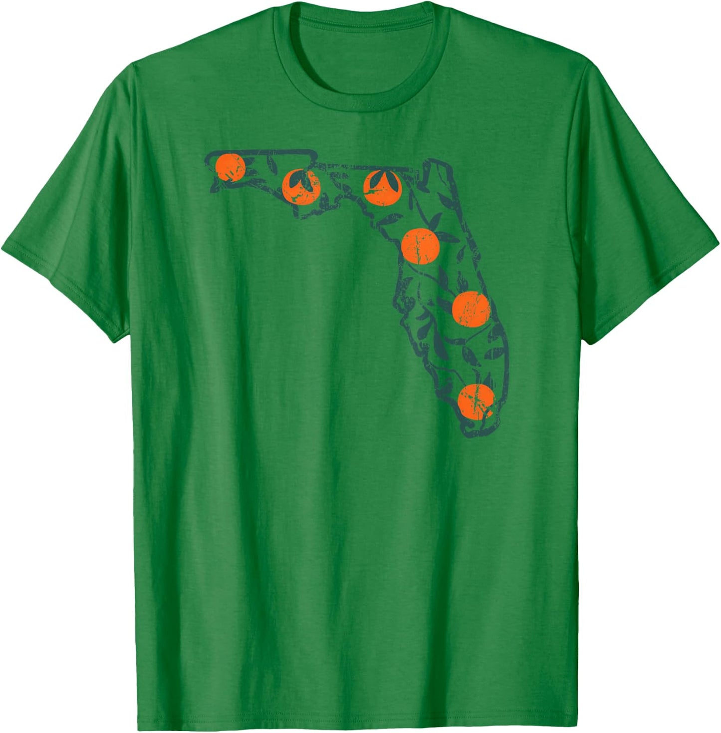 Vintage Florida Oranges T-Shirt - T-Shirt | Irish Green