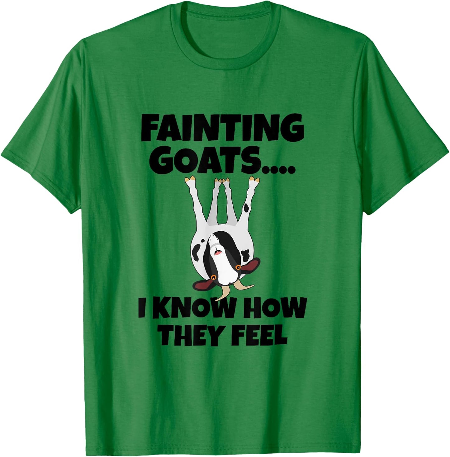Goat Lovers Apparel | Farm Meme Pun Funny Fainting Goats T-Shirt - T-Shirt | Irish Green