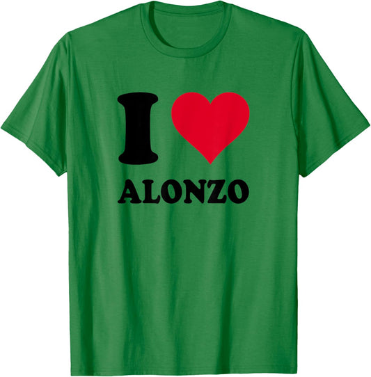 I Love Alonzo T-Shirt - T-Shirt | Irish Green
