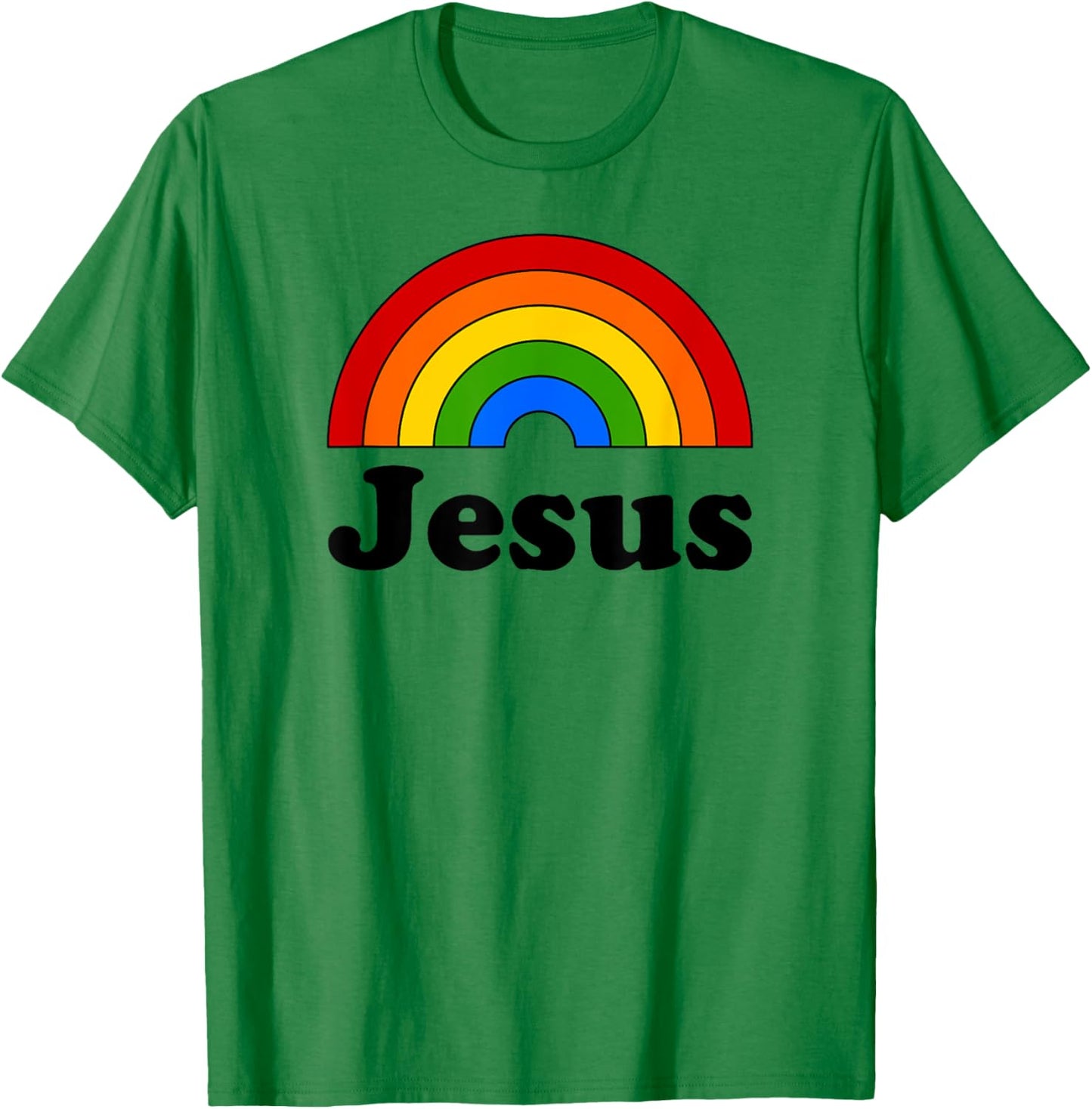 Jesus Rainbow T-Shirt - T-Shirt | Irish Green