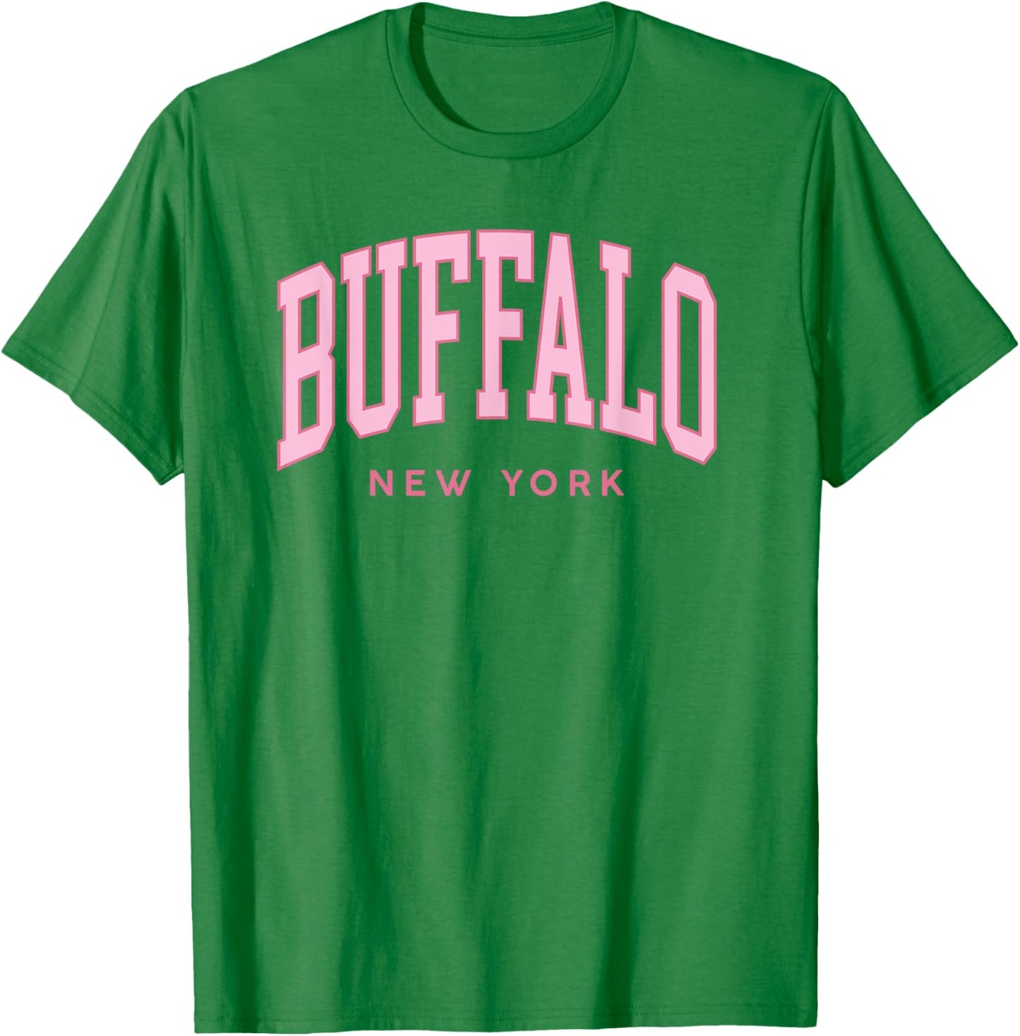 Buffalo NY Pink Retro Preppy Throwback Girls Souvenir T-Shirt - T-Shirt | Irish Green