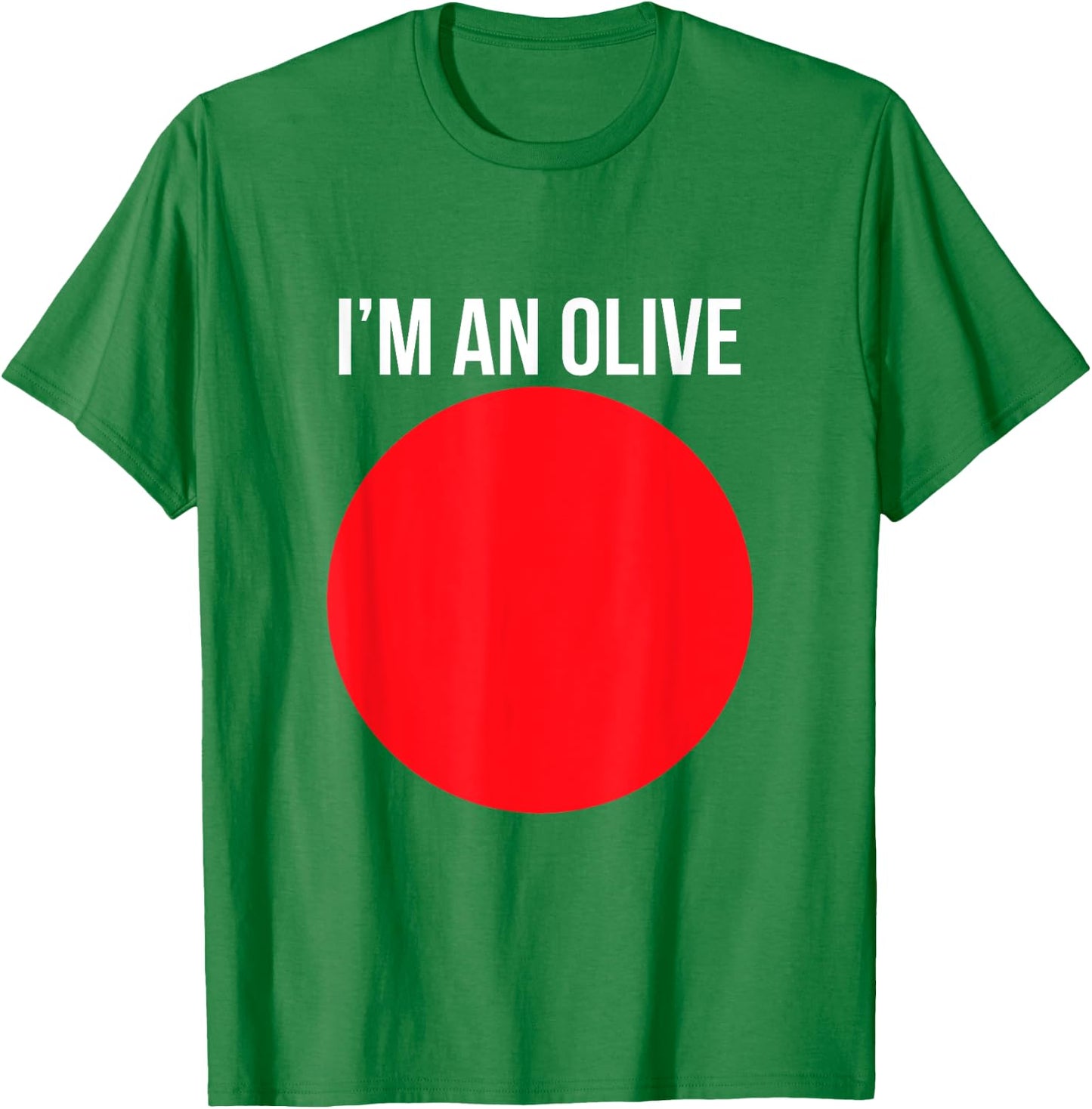 I'm An Olive Funny Lazy Halloween Costume Novelty T-Shirt - T-Shirt | Irish Green